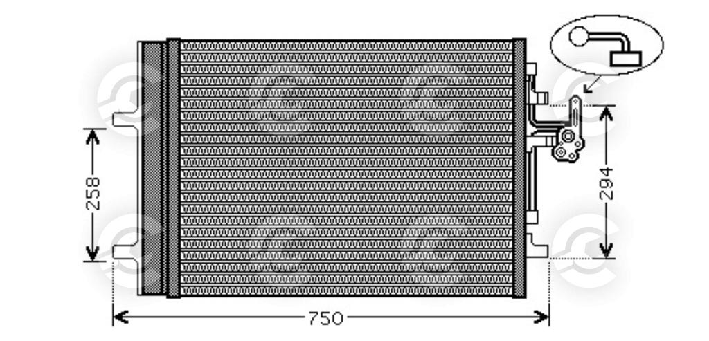 CONDENSATORE per VOLVO