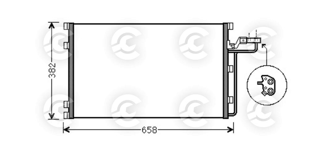 CONDENSATORE per VOLVO