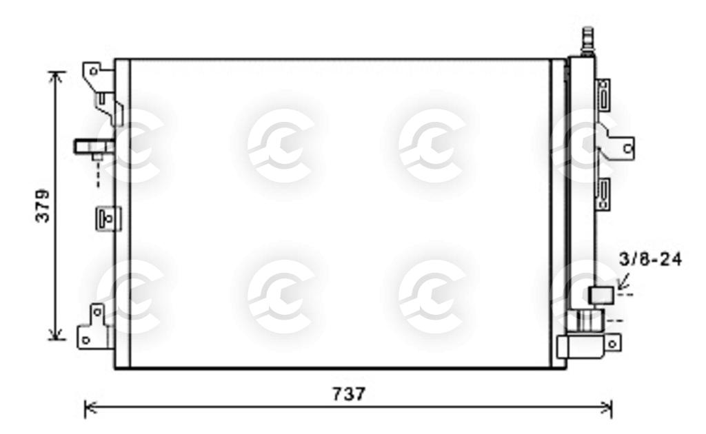 CONDENSATORE per VOLVO XC90 I