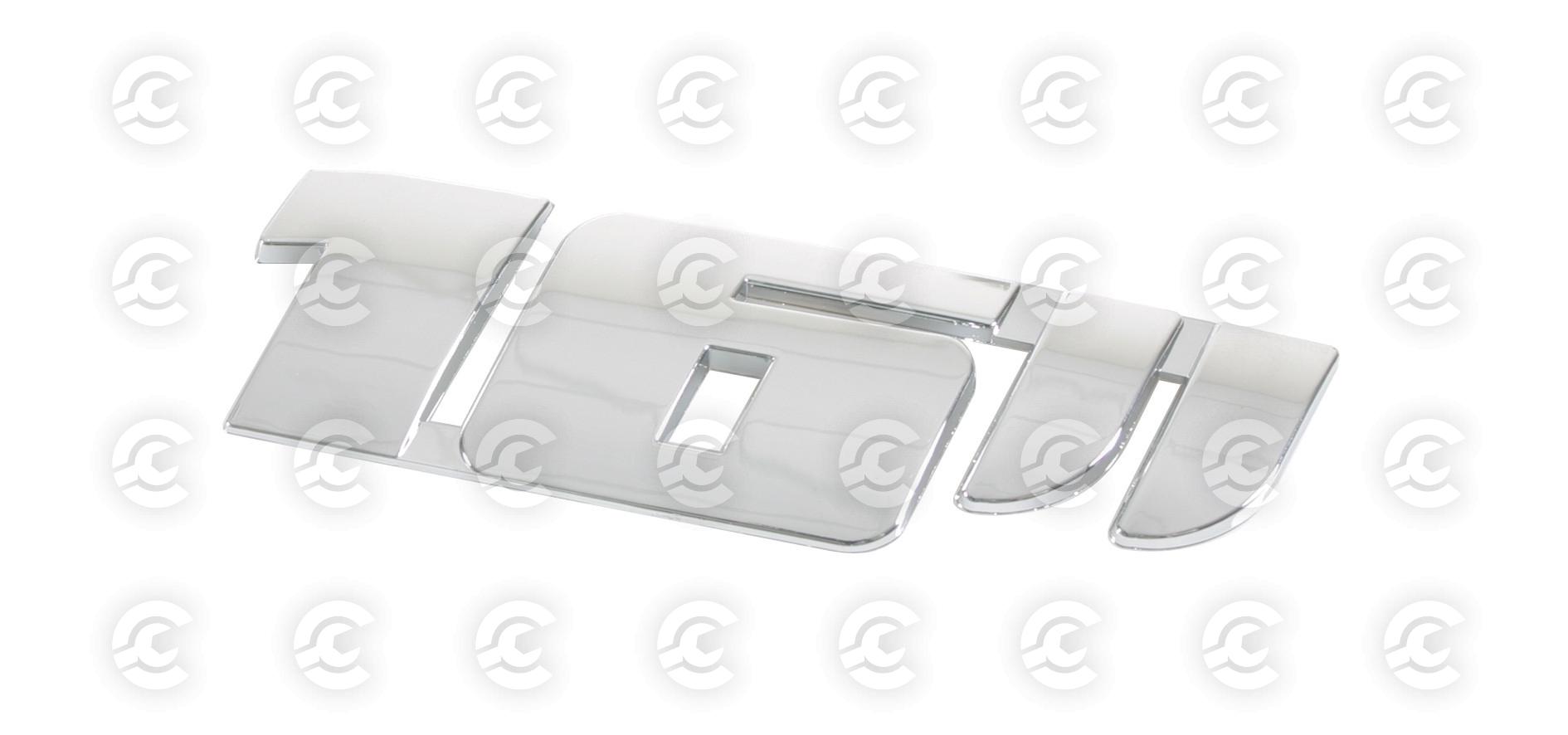 Emblema 3D cromato, misura cerchio - 16”