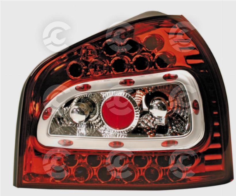 Coppia fanali posteriori LED - compatibile per  Audi A3 (9/96-4/03) - Rosso