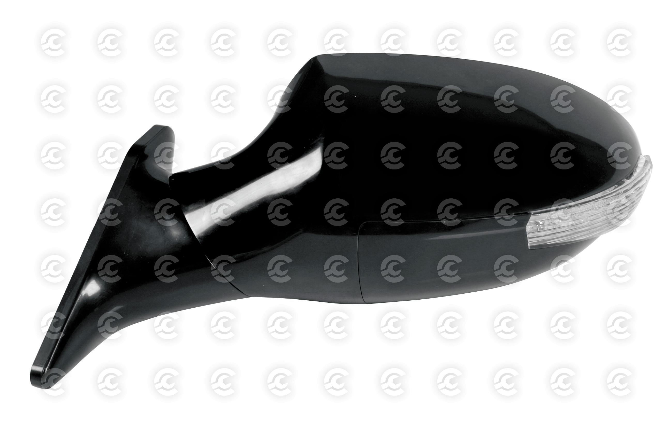 Race-10 Led, coppia specchi retrovisori esterni - Nero