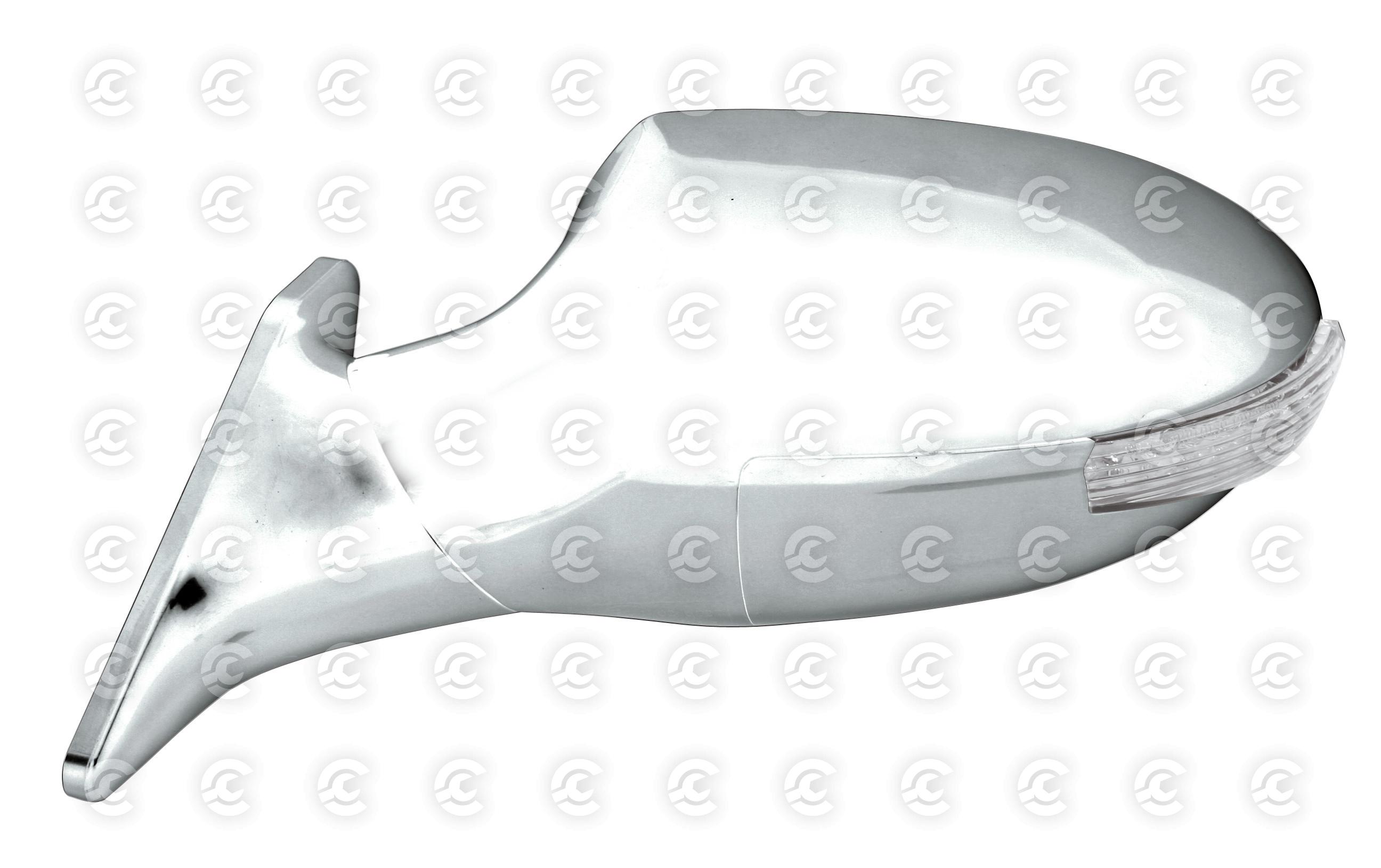 Race-10 Led, coppia specchi retrovisori esterni - Cromo