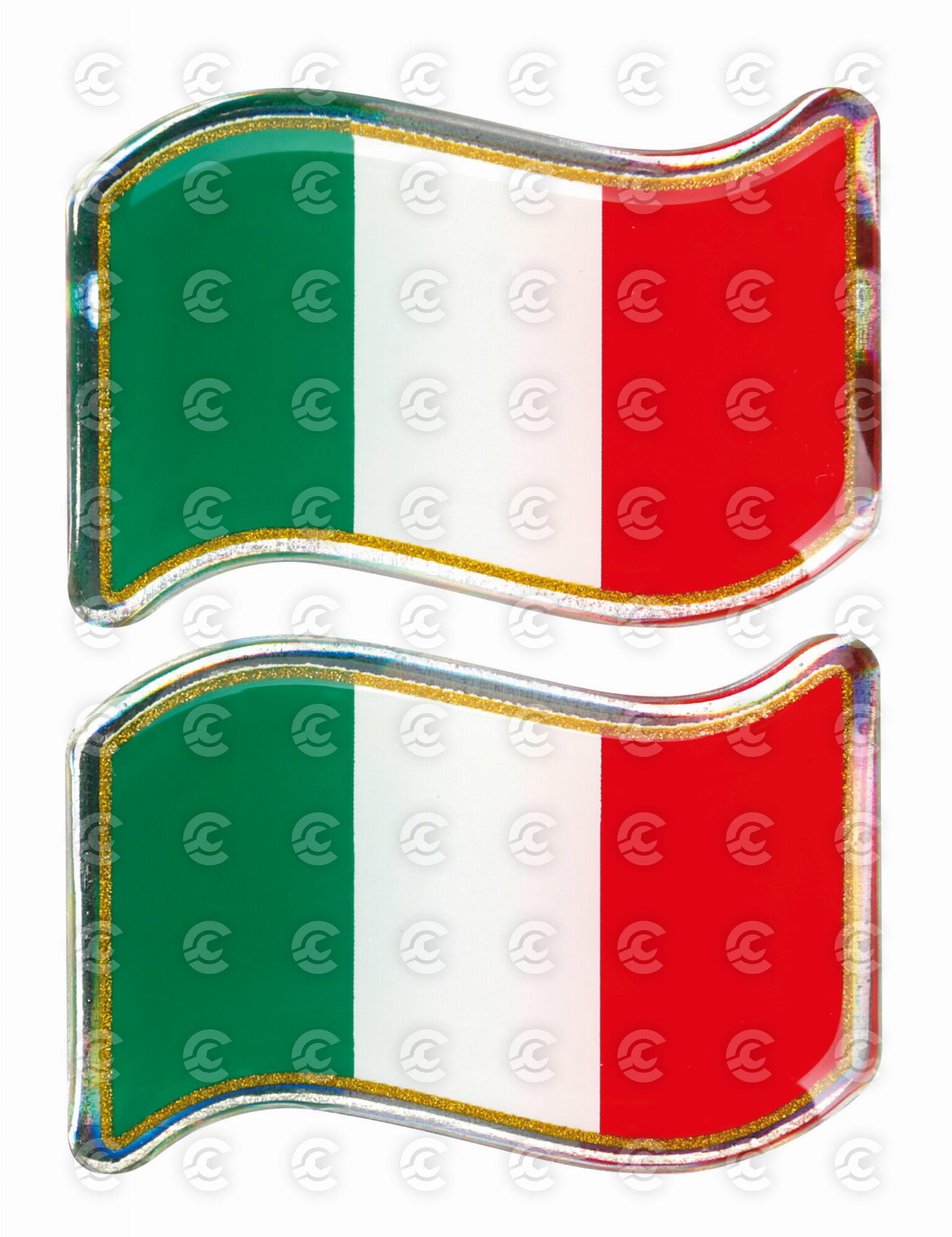 Bandierina Auto Italia - Gagliardetto 15x10 Cm, Doppia Faccia, Per Auto O Eventi - Foto 7