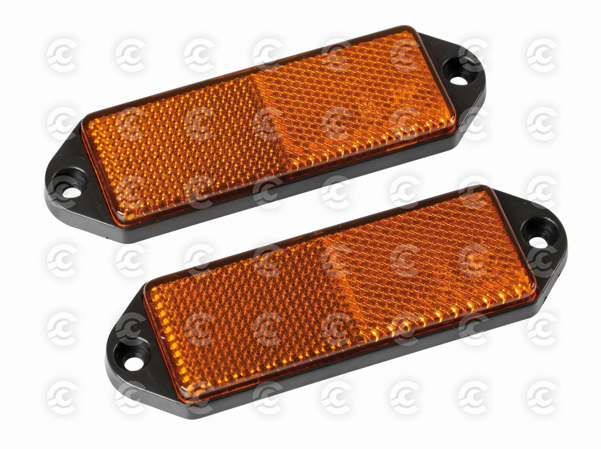 Catarifrangenti rettangolari - 90x35 mm - Arancio