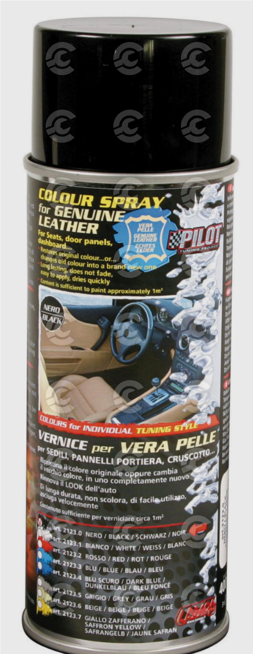 Vernice spray per interni in pelle - Nero