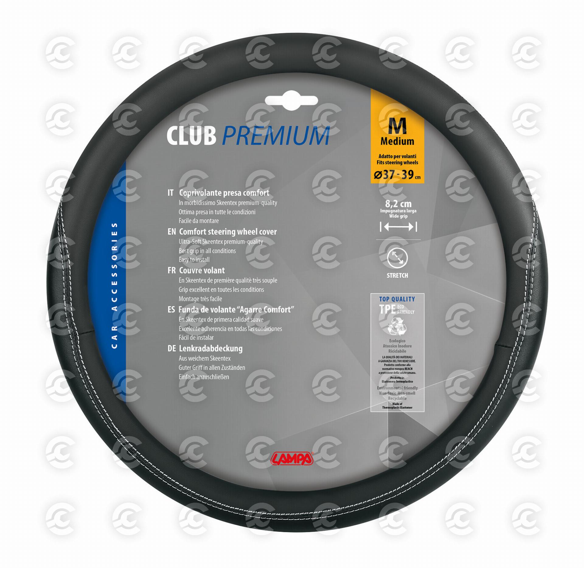 Club, coprivolante in Skeentex - M - Ø 37/39 cm - Nero