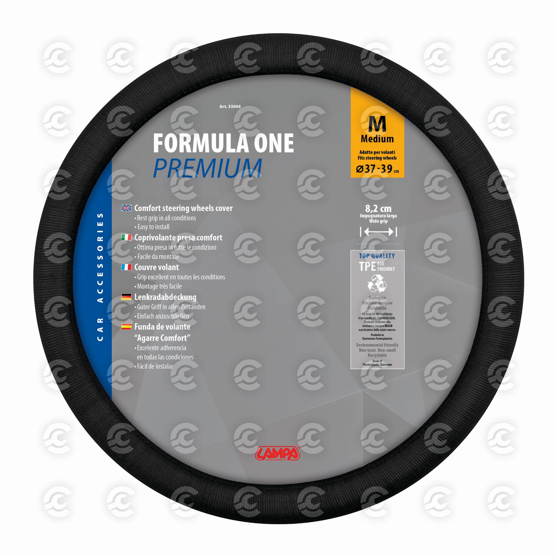 Formula One, coprivolante in poliestere - M - Ø 37/39 cm
