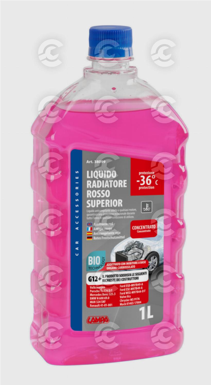 Superior-Rosso G12+, liquido antigelo concentrato (-36°C) - 1 L