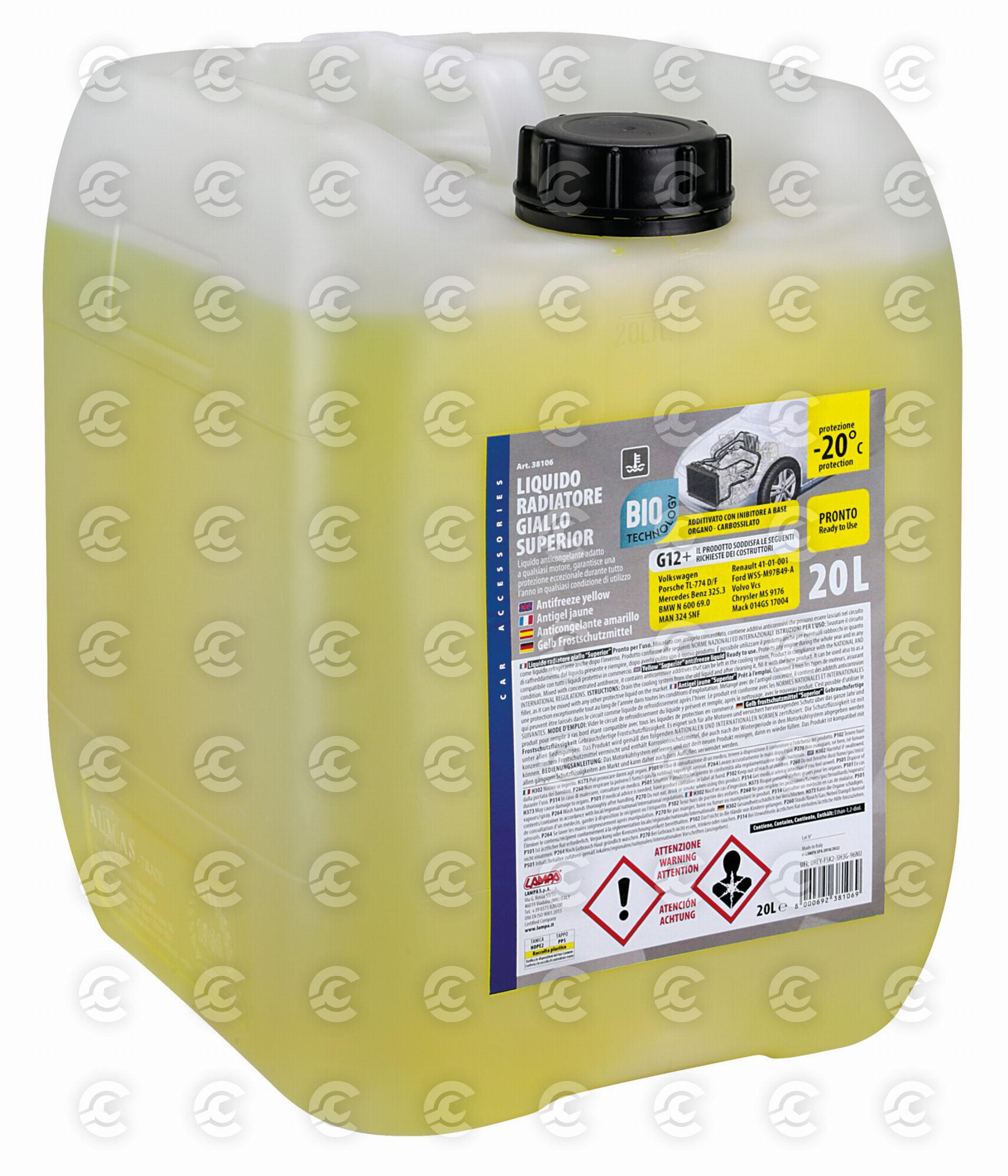 Superior-Giallo G12+, liquido antigelo radiatore (-20°C) - 1 L 