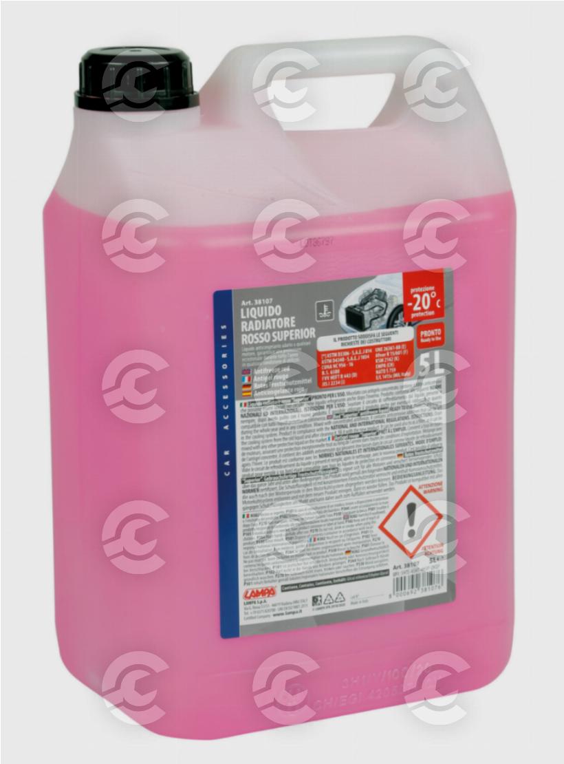Superior-Rosso G12+, liquido antigelo radiatore (-20°C) - 5 L