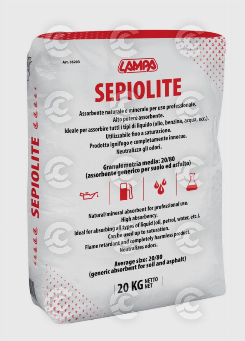 Sepiolite, assorbente generico per suolo ed asfalto, 20Kg