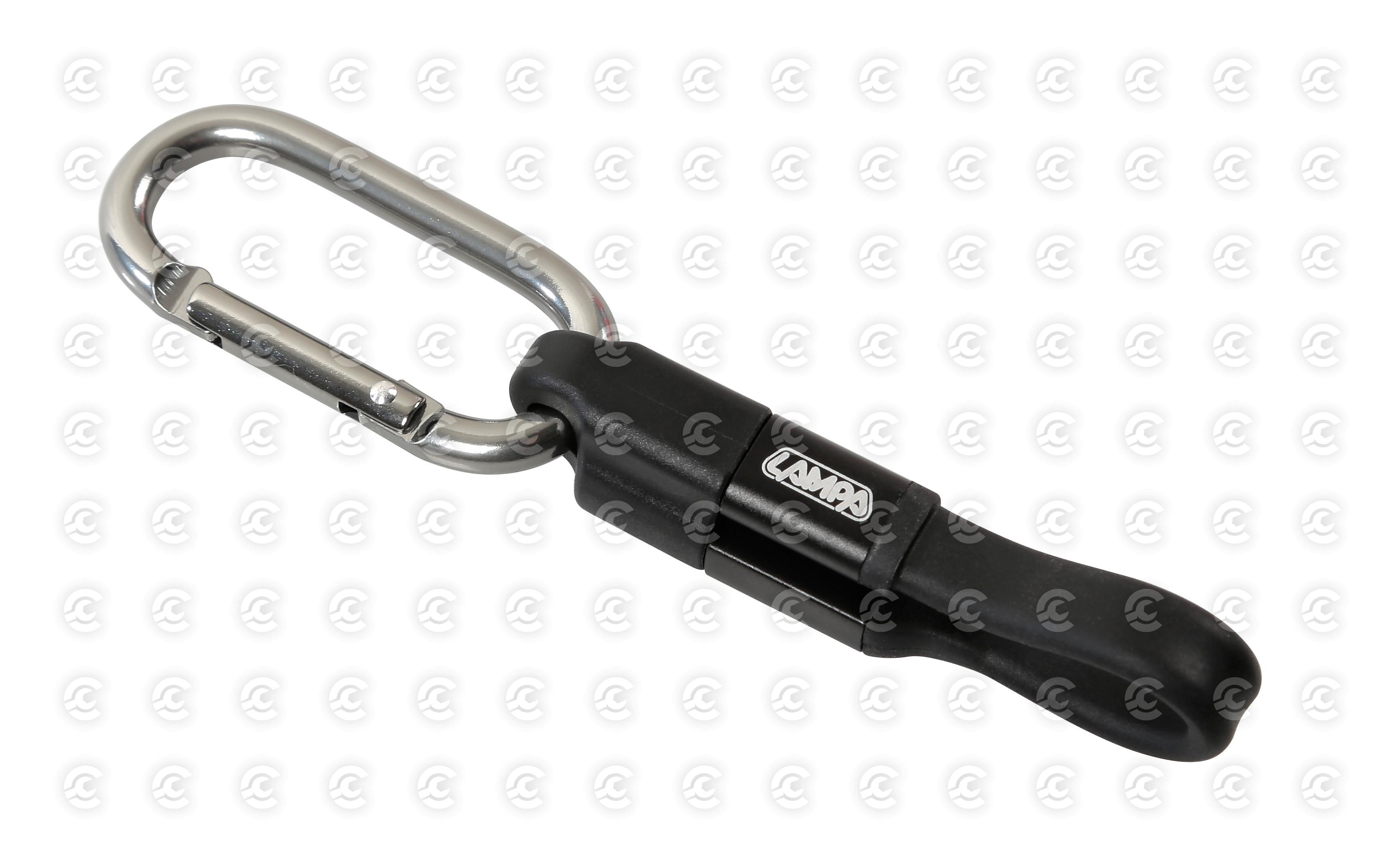 Portachiave con cavo Usb > Micro Usb, 10 cm - Blister 1 pz