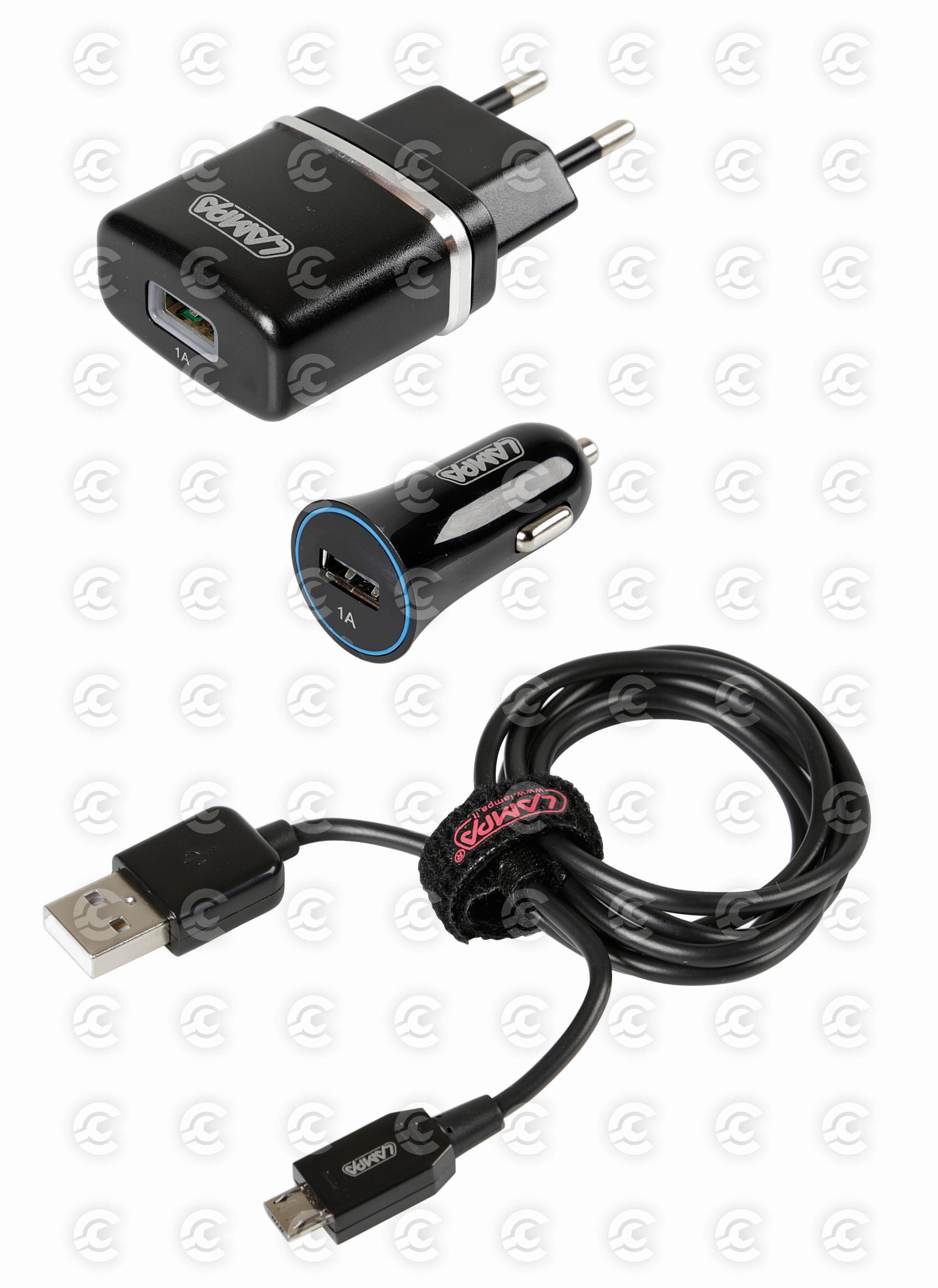 Kit 3 in 1 Micro Usb - 12/24V + 230V