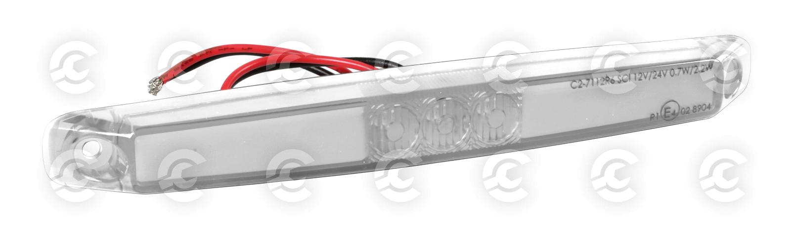Luce ingombro a 15 Led, 9/32V - Bianco