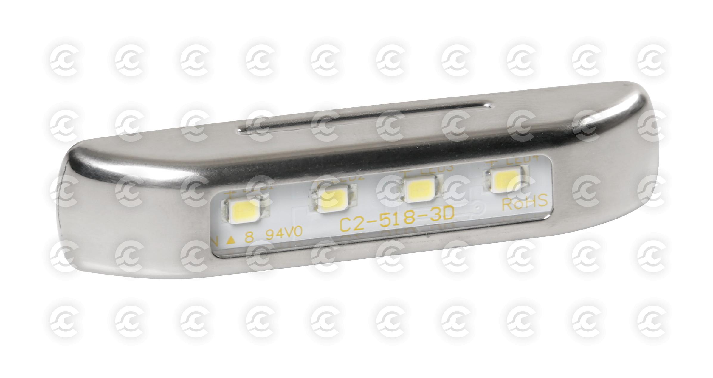 Luce ingombro a 4 Led, 12/24V - Verde