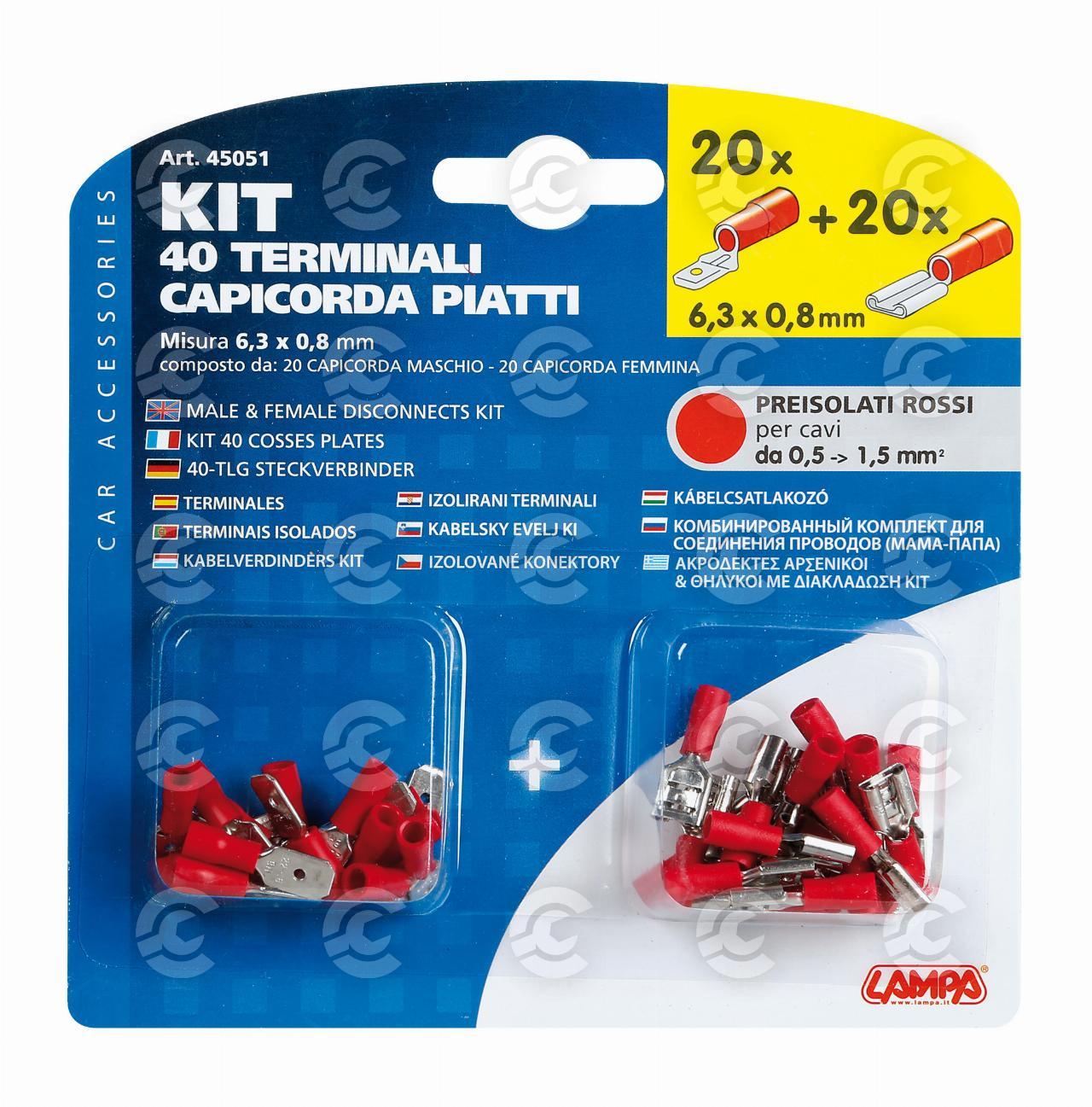 Kit 40 terminali 