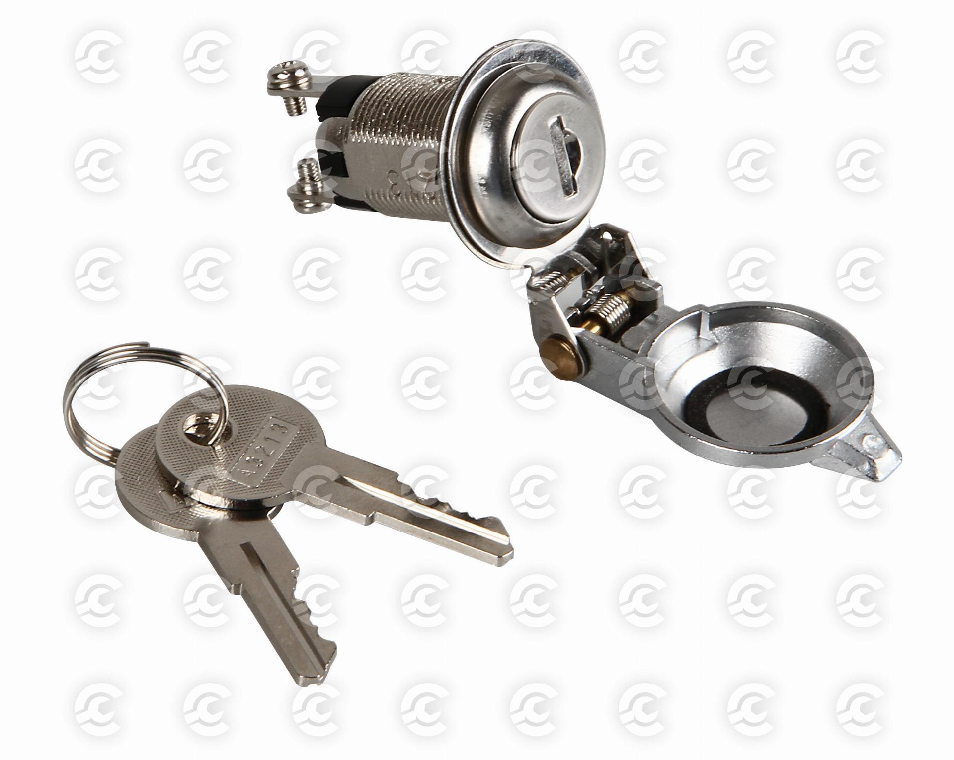 Interruttore a chiave con protezione - 12/24V - 10A