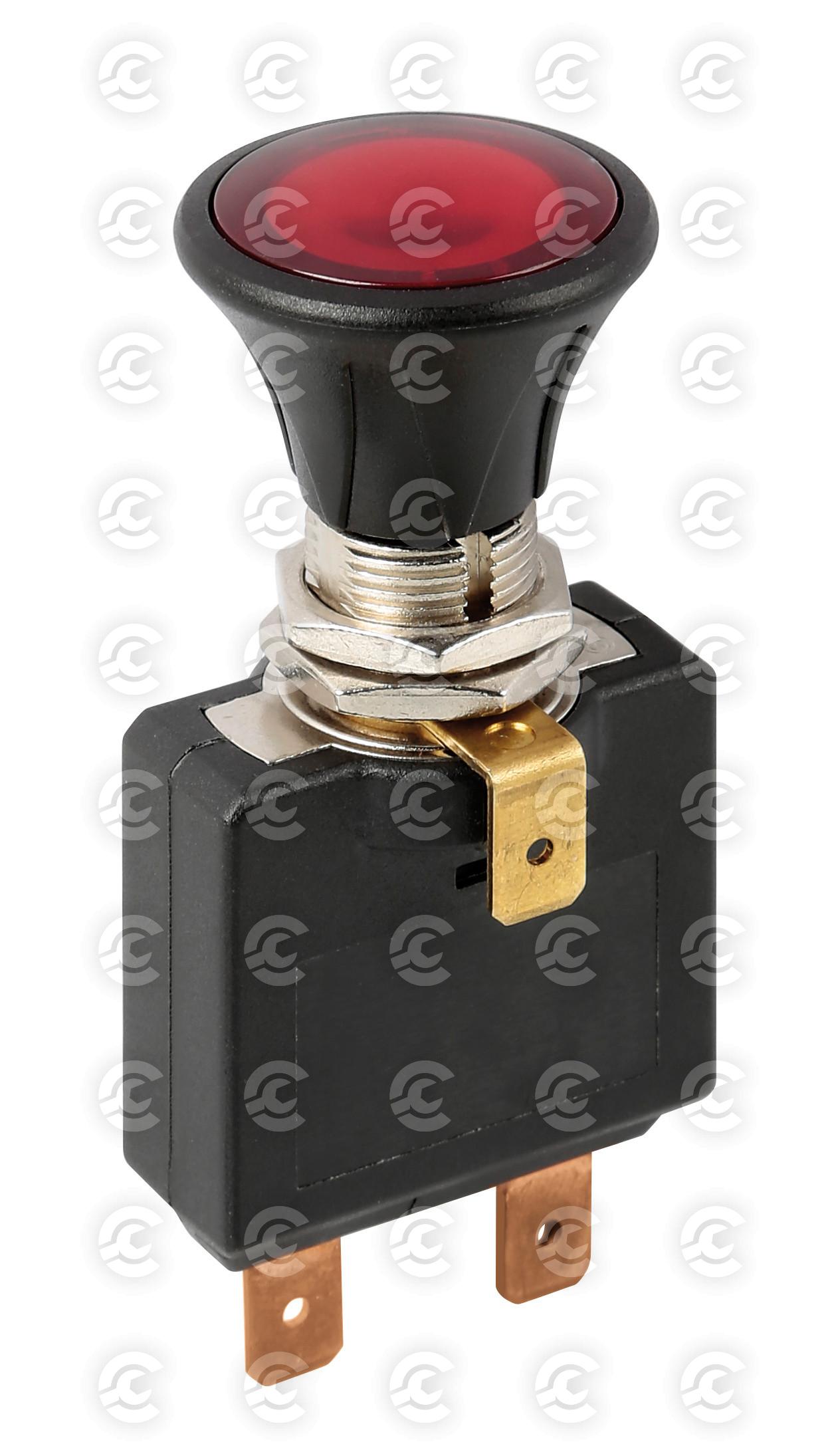 Interruttore tira-spingi con spia a Led - 12/24V - 50A