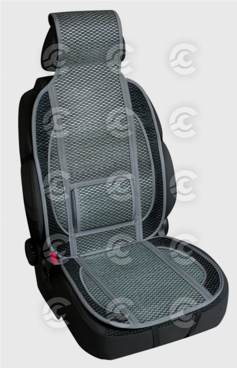 Fresco-Sport, schienale estivo in fibra naturale di bambù - Grigio