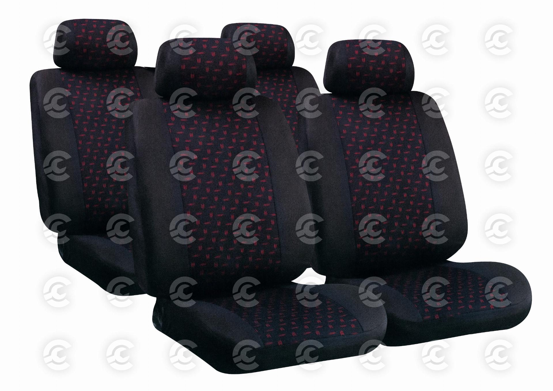 Glamur Basic-Fit, set fodere coordinate in jacquard - Nero