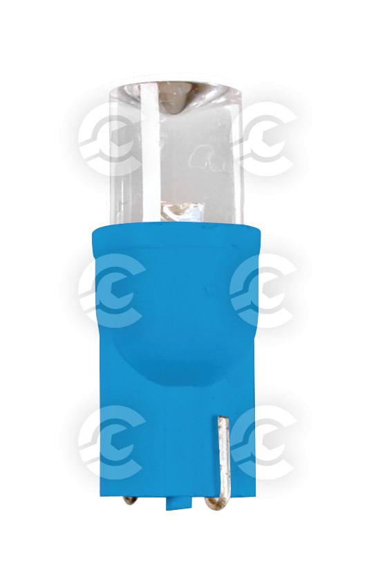 12V Colour-Led Wide, lampada 1 Led - (T10) - W2,1x9,5d - 2 pz  - D/Blister - Blu