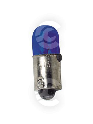 12V Lampada micro - (T4W) - 4W - BA9s - 2 pz  - D/Blister - Blu