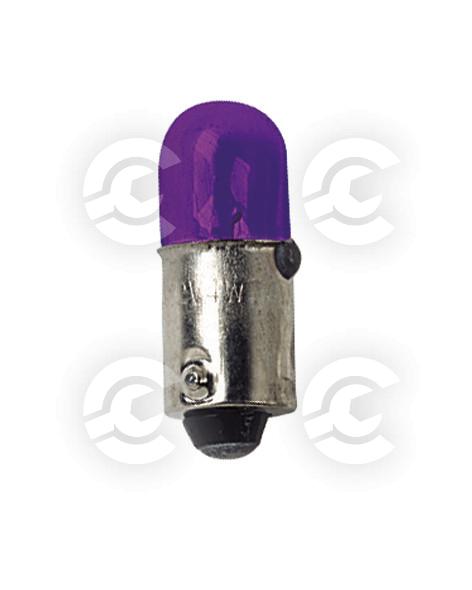 12V Lampada micro - (T4W) - 4W - BA9s - 2 pz  - D/Blister - Viola