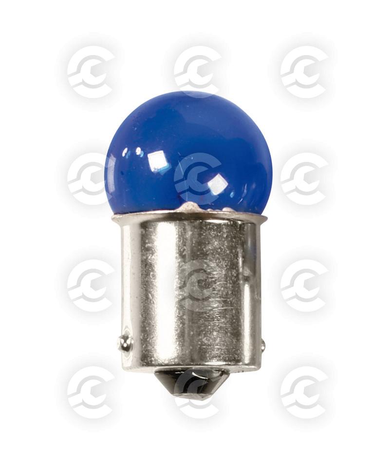 12V Blue Dyed Glass, Lampada sferica - (R5W) - 5W - BA15s - 2 pz  - D/Blister