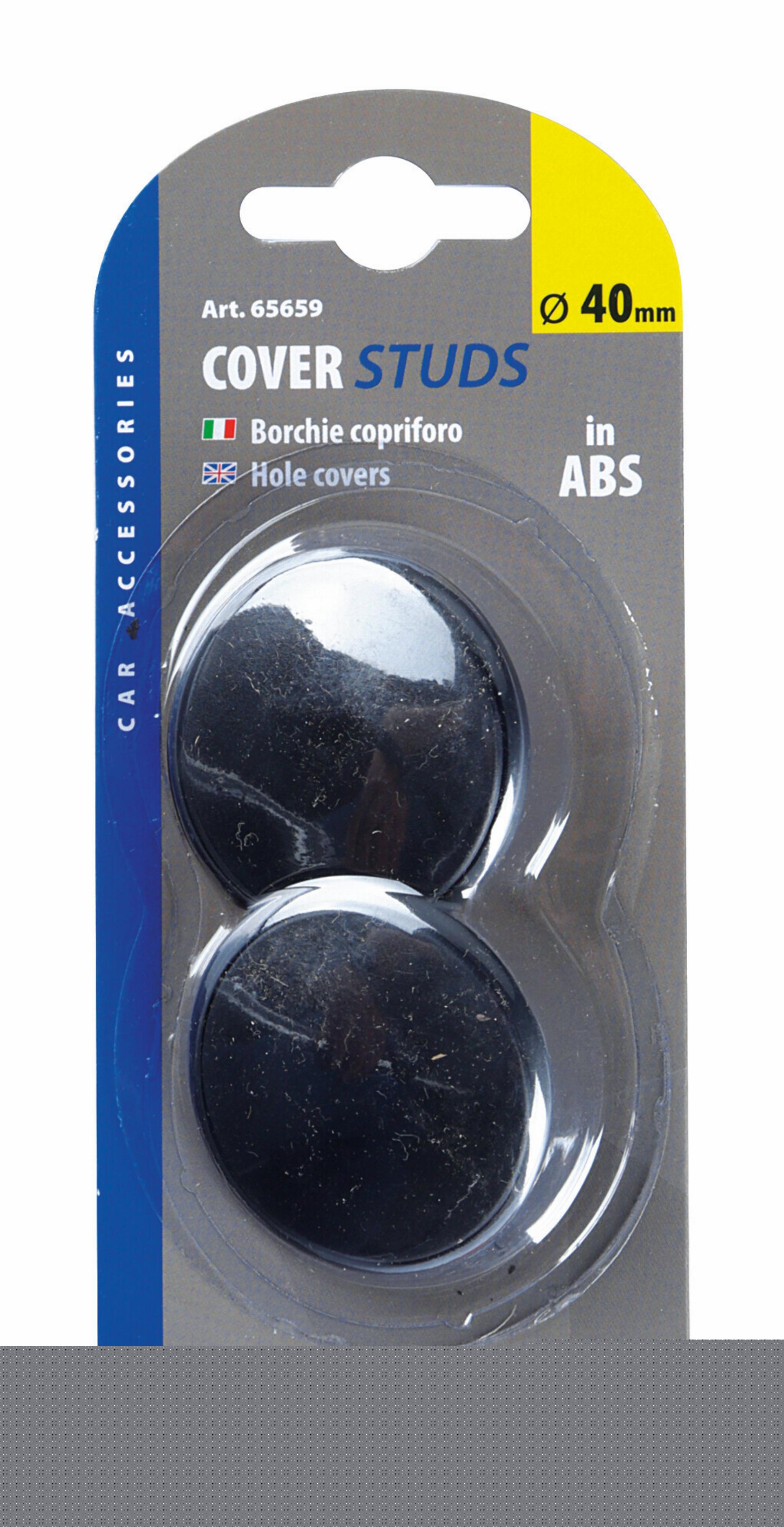 Coppia borchie copriforo in ABS - Ø 40 mm