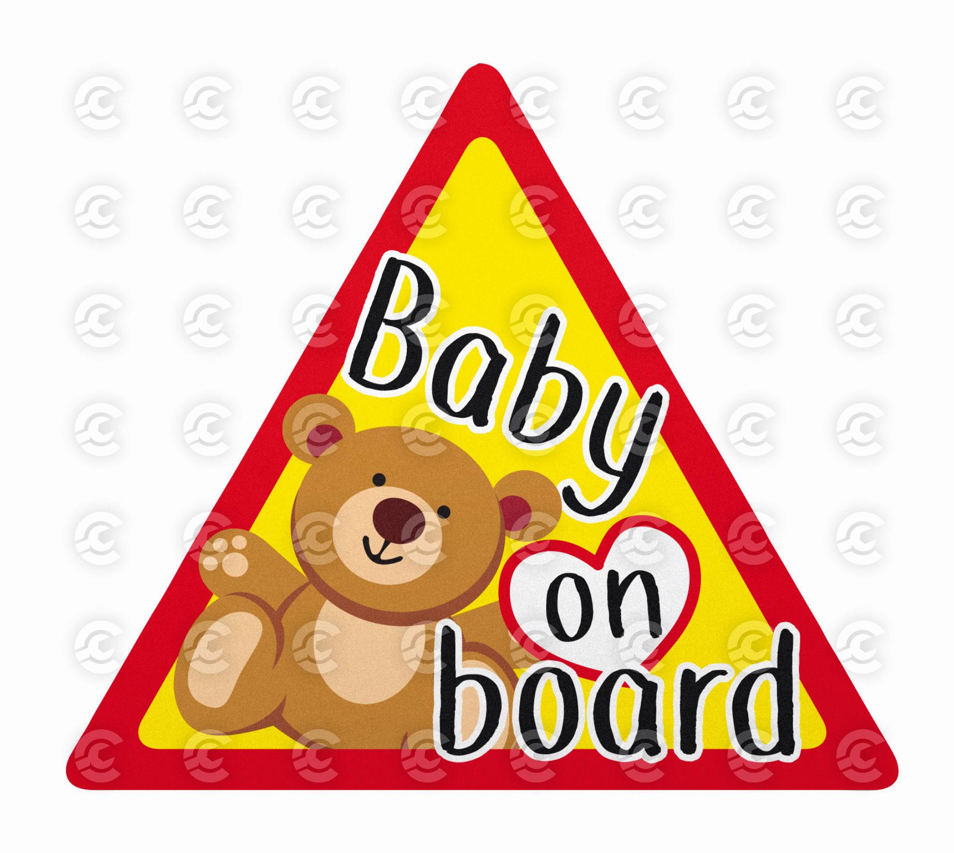 Bimbo a bordo, contrassegno adesivo statico