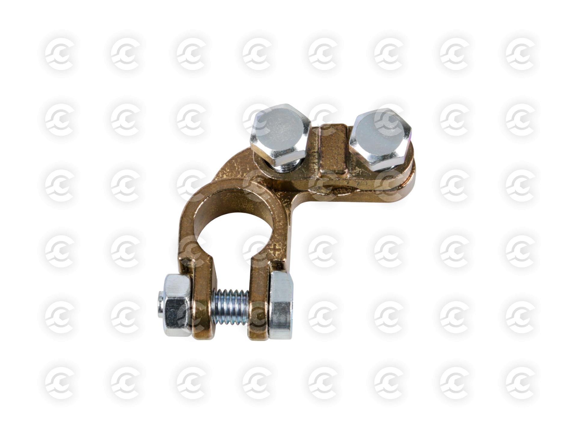 Morsetto batteria pesante; fissaggio cavo a piastrina - max cavo Ø 70 mm² - Polo positivo