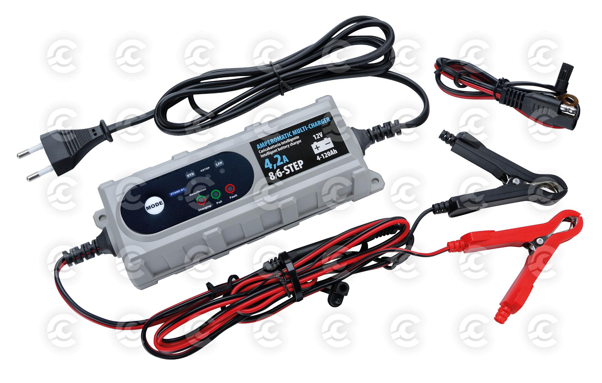 Amperomatic Multi-Charger, caricabatteria intelligente, 12V - 4,2A