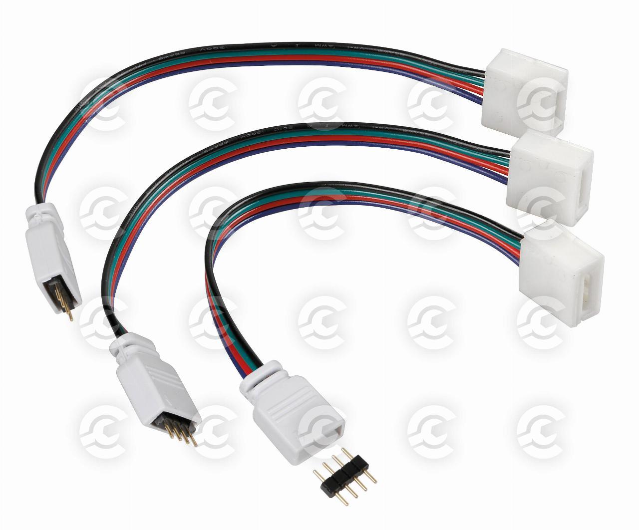 Connect-3, Connettori centralina per strisce a Led RGB, set 3 pz