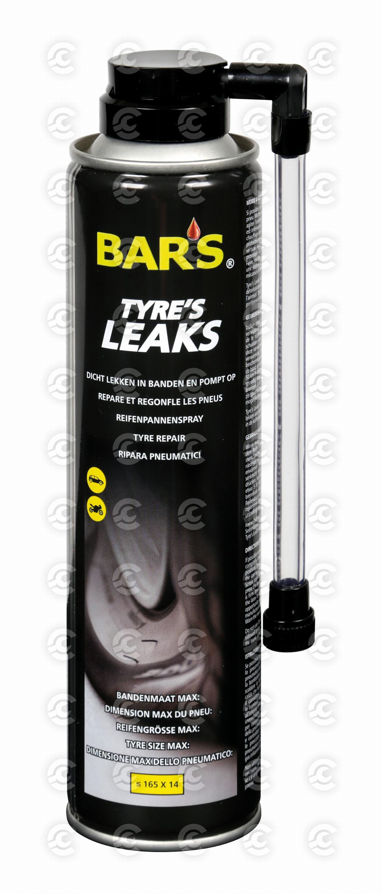 Bars Tyre’s Leaks, gonfia e ripara pneumatici - 300 ml