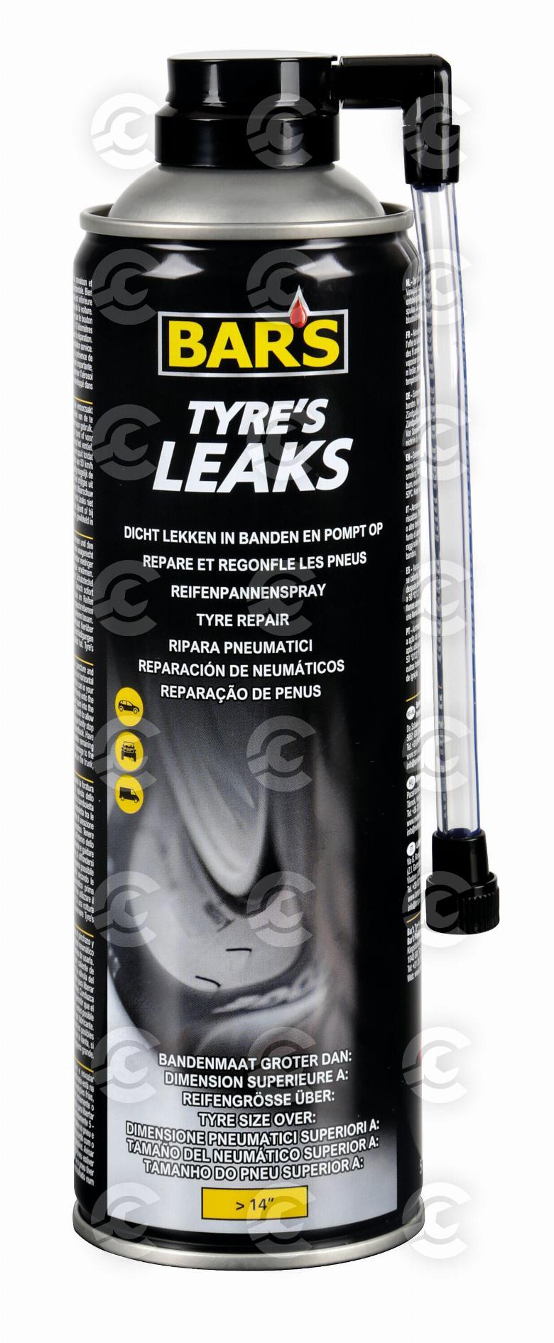 Bars Tyre’s Leaks, gonfia e ripara pneumatici - 500 ml
