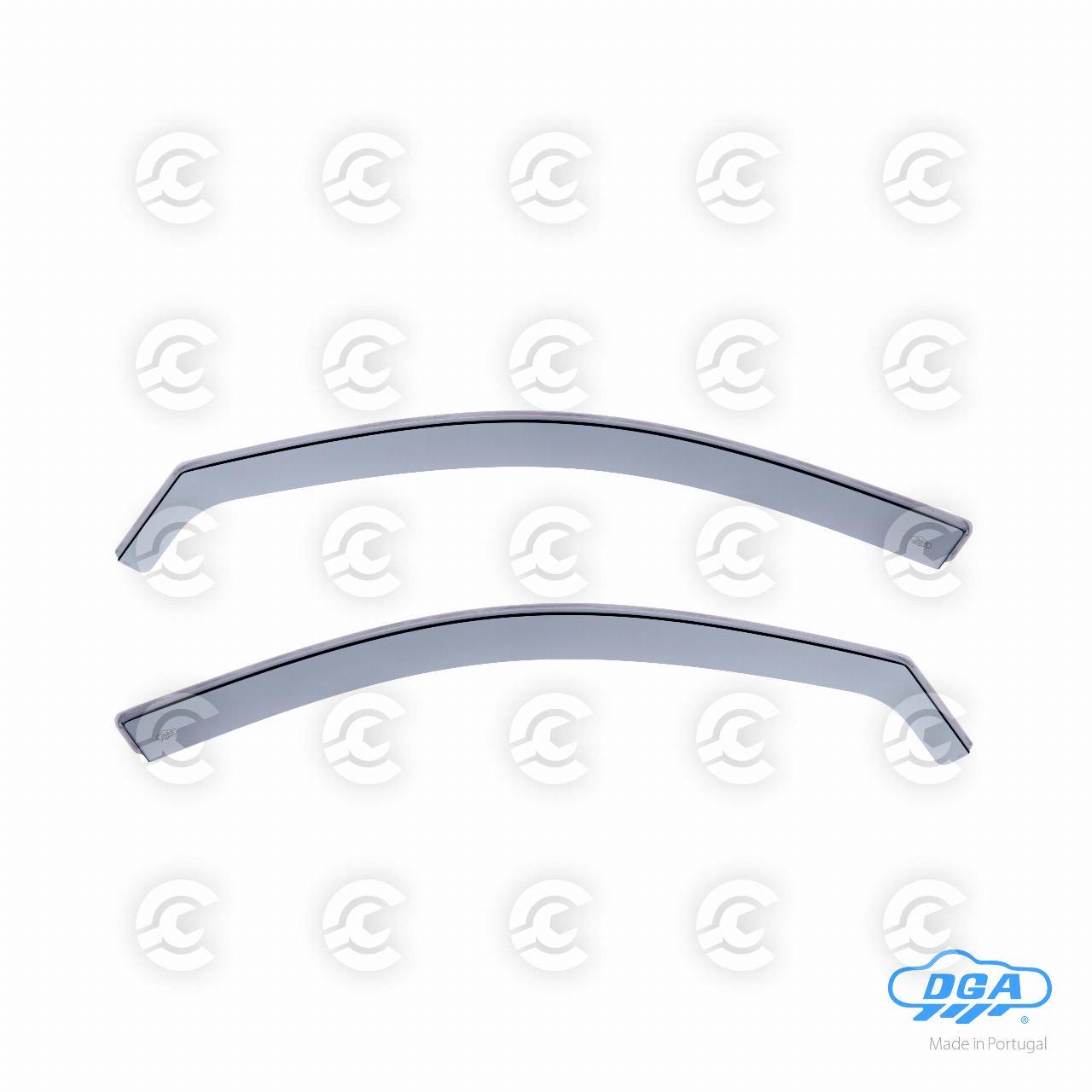 Set deflettori aria anteriori ad incastro, tipo lungo - compatibile per Audi A1 Sportback (02/12>10/18)