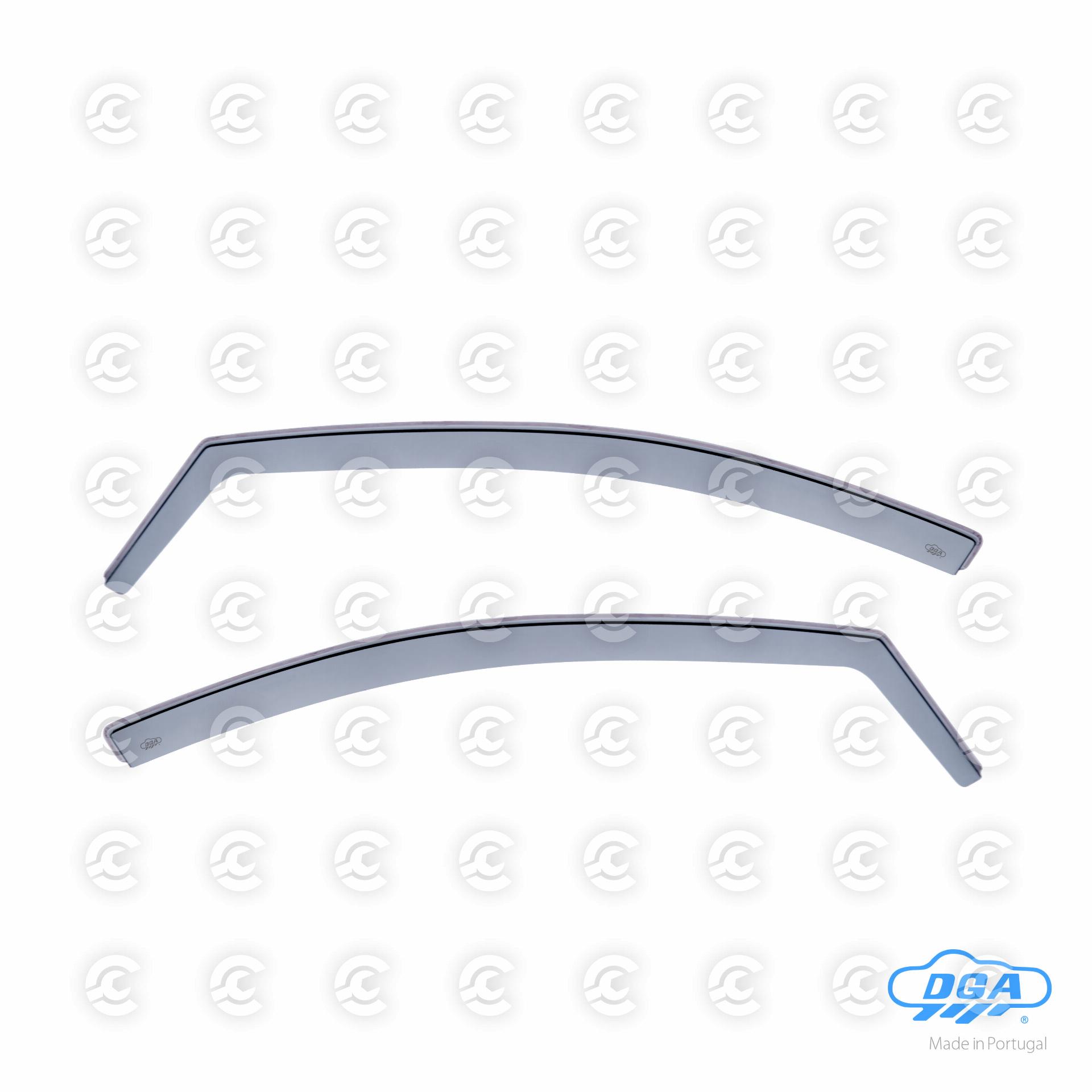 Set deflettori aria anteriori ad incastro, tipo lungo - compatibile per Ford Focus 5p (02/05>02/11)  - Ford Focus Wagon (02/05>05/11)