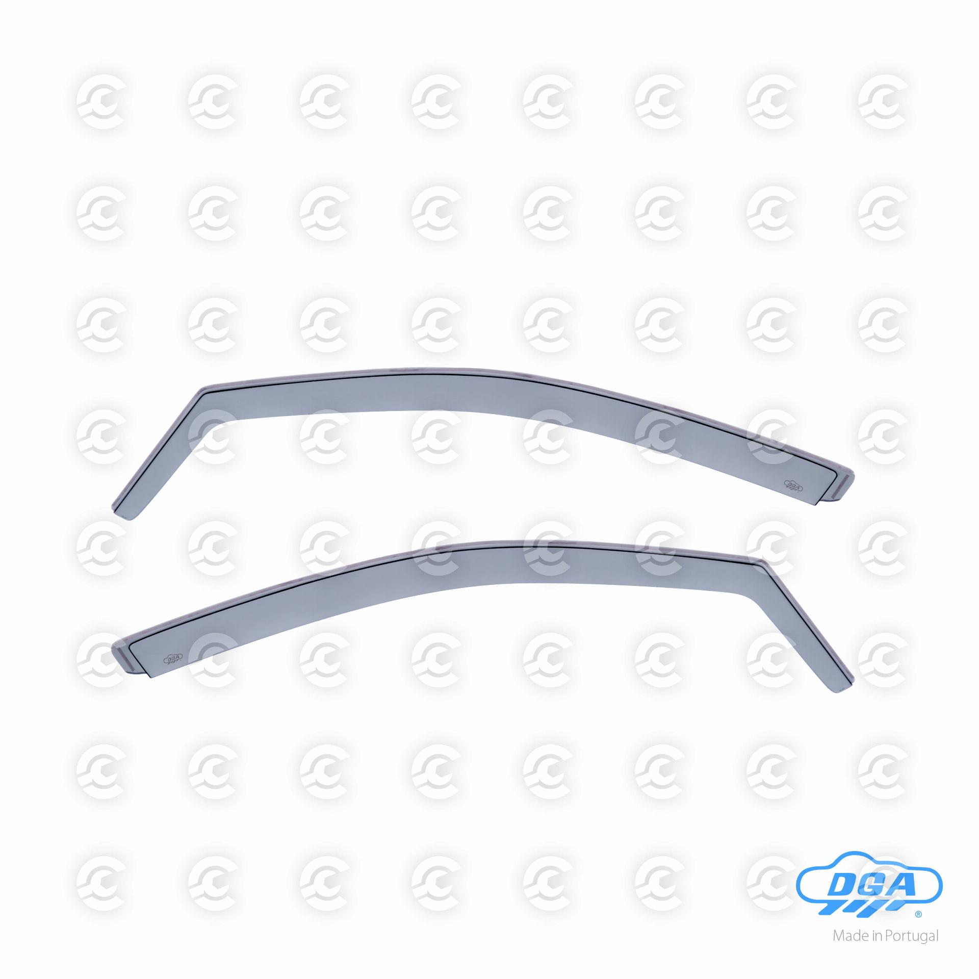 Set deflettori aria anteriori ad incastro, tipo lungo - compatibile per Opel Astra H 5p (03/04>12/09)  - Opel Astra H Sports Tourer (03/04>10/10)