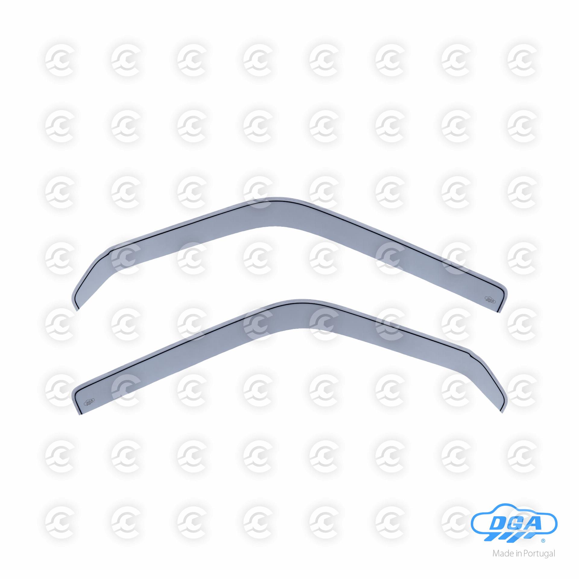 Set deflettori aria anteriori ad incastro, tipo lungo - compatibile per Volkswagen Transporter T4 (08/90>03/03)