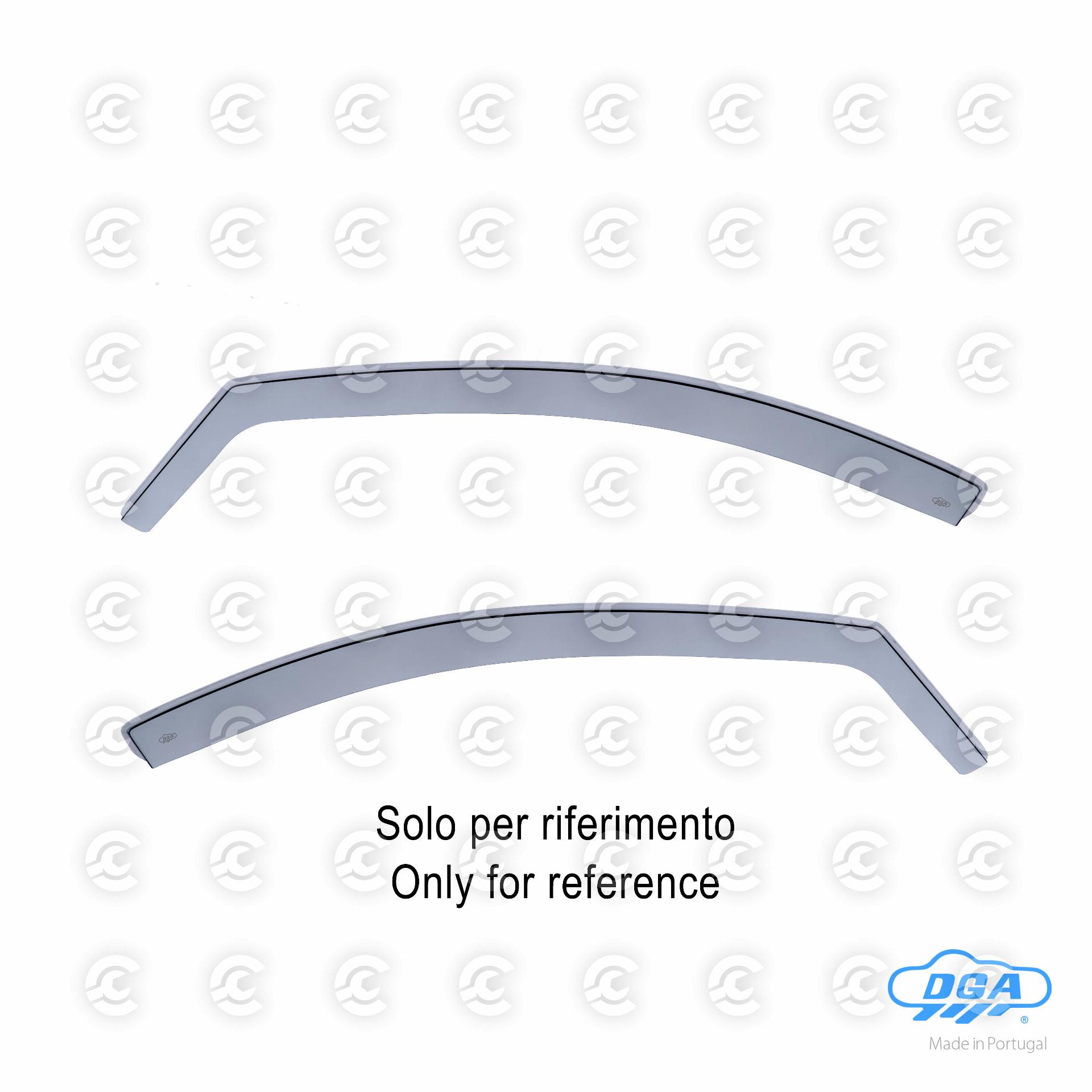 Set deflettori aria anteriori ad incastro, tipo lungo - compatibile per Volvo XC40 (10/17>)