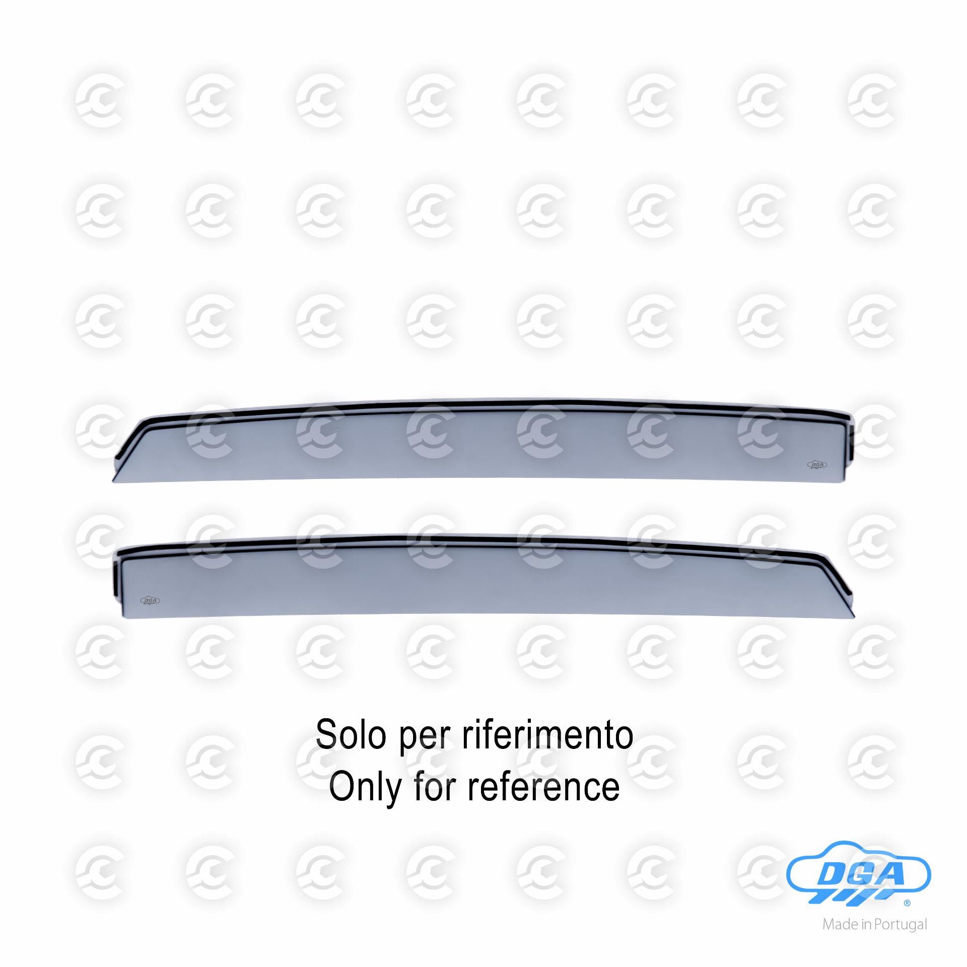 Set deflettori aria posteriori ad incastro - compatibile per Audi Q3 (01/19>)