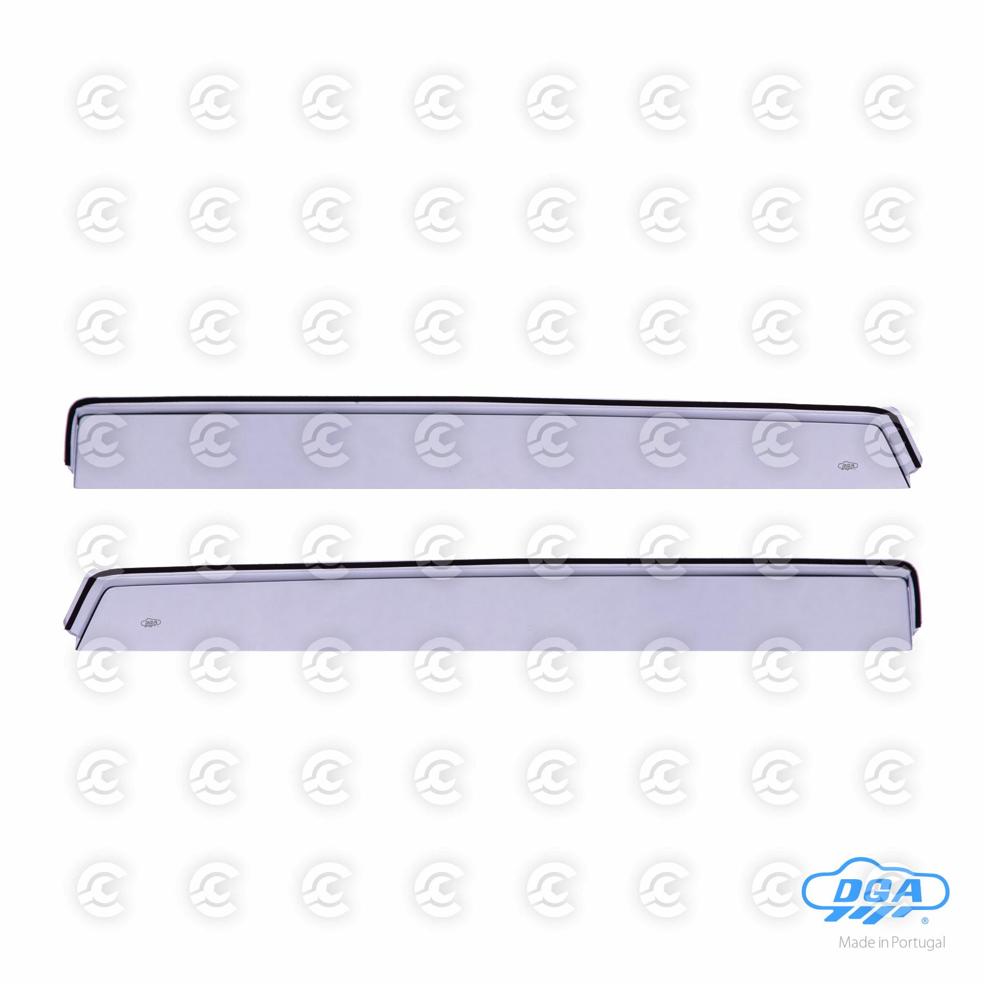 Set deflettori aria posteriori ad incastro - compatibile per Citroen C3 Aircross (10/17>02/21)