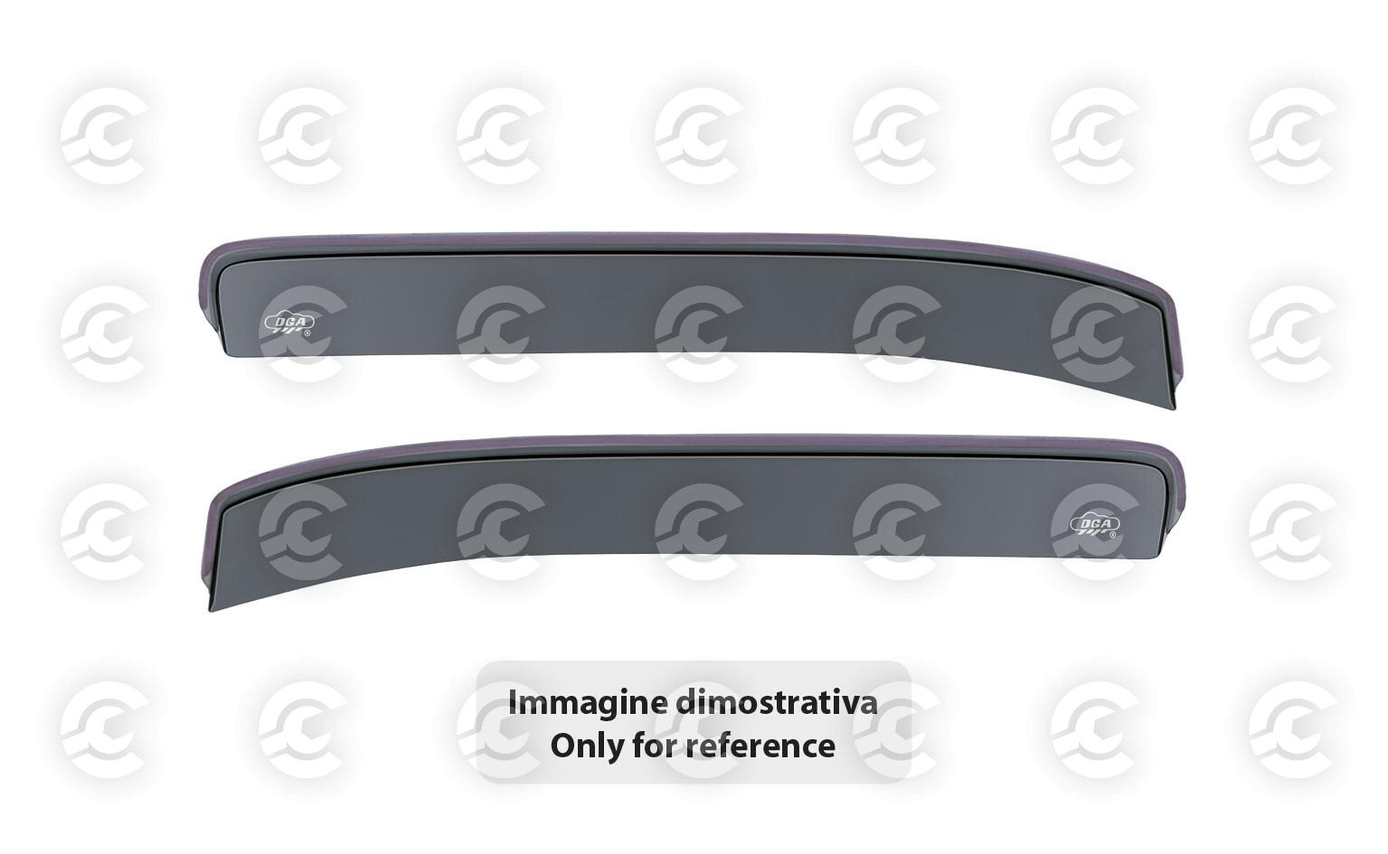 Set deflettori aria posteriori ad incastro - compatibile per Jeep Renegade (02/18>)