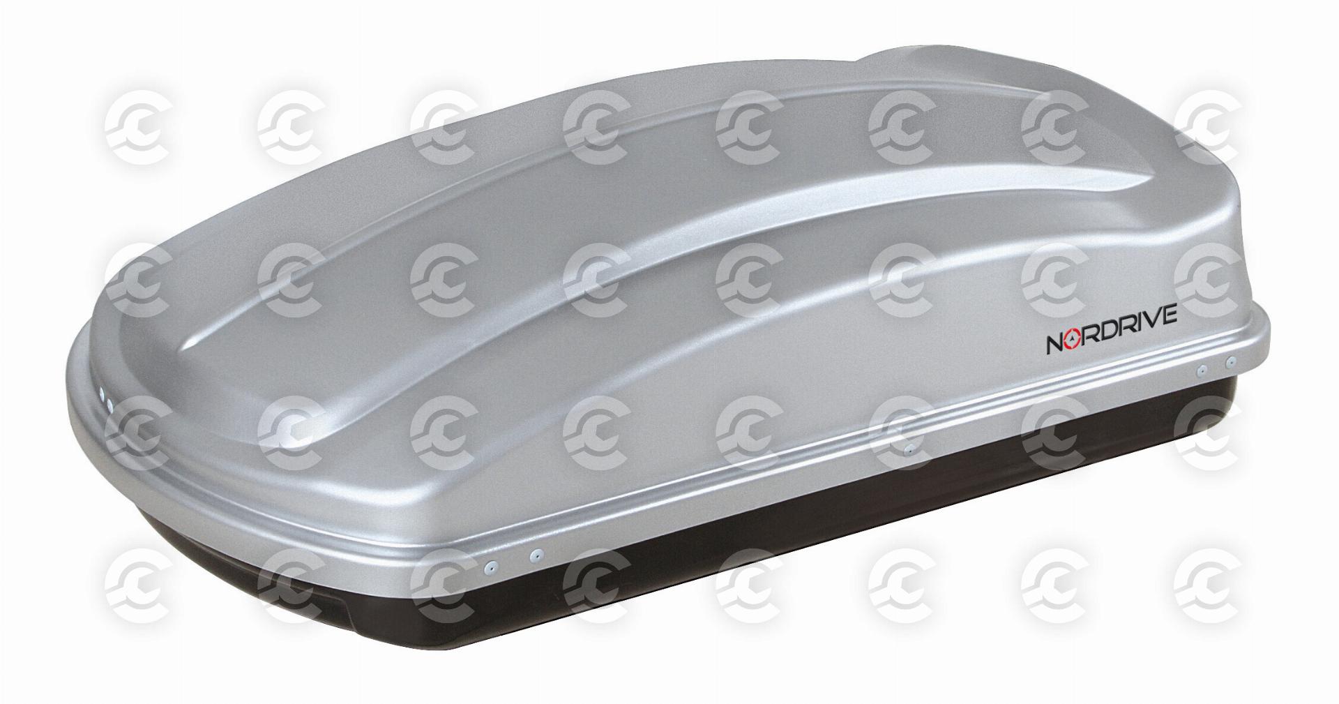 Box 330, box tetto in ABS, 330 litri - Grigio goffrato