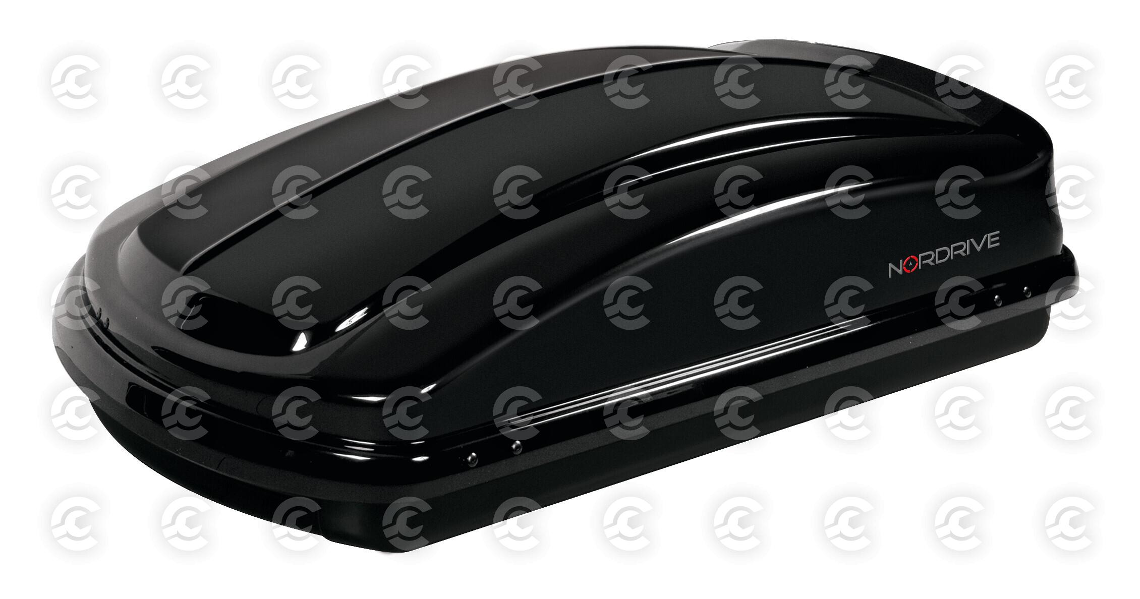 Box 330, box tetto in ABS, 330 litri - Nero lucido