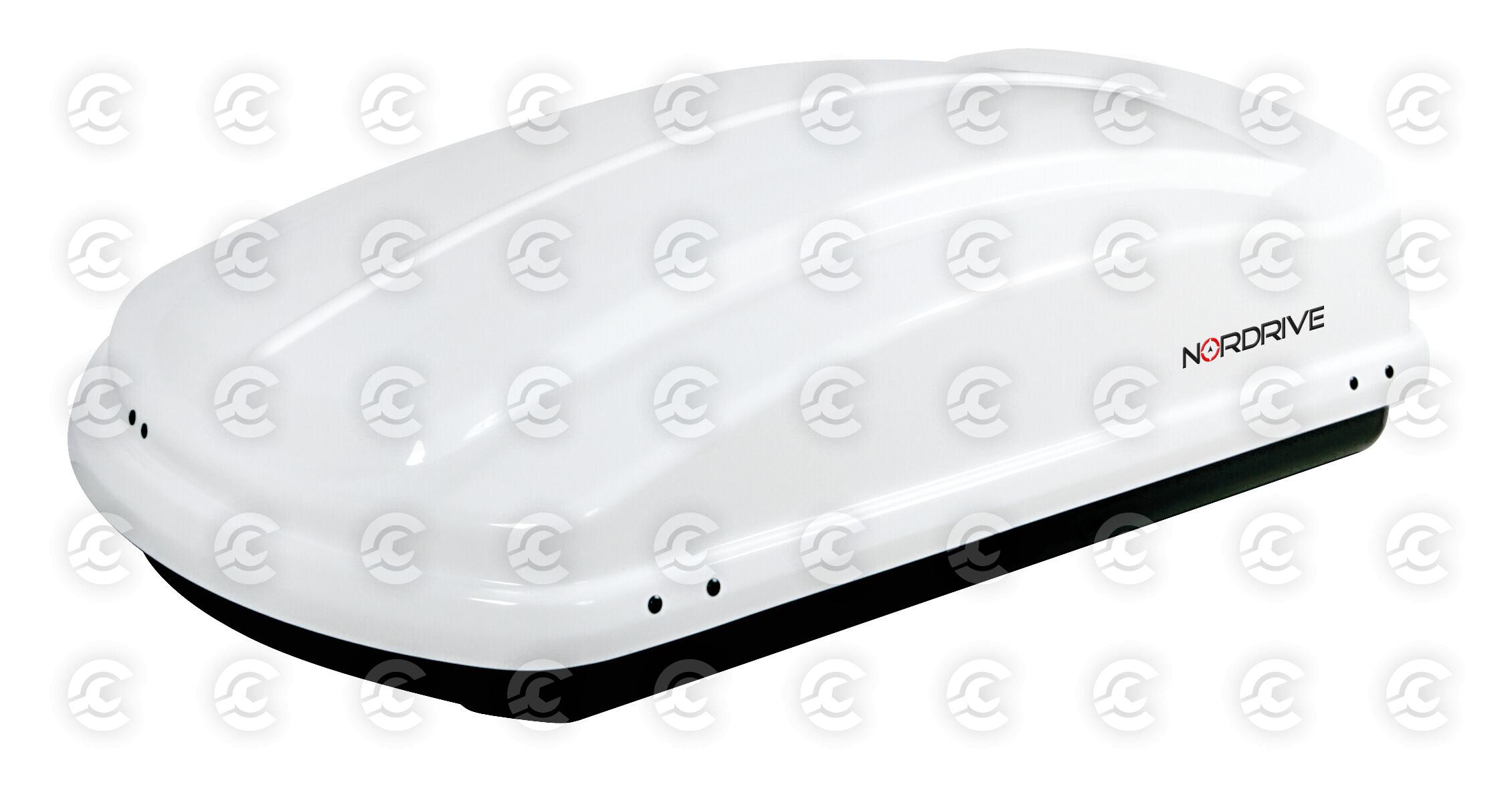 Box 330, box tetto in ABS, 330 litri - Bianco lucido