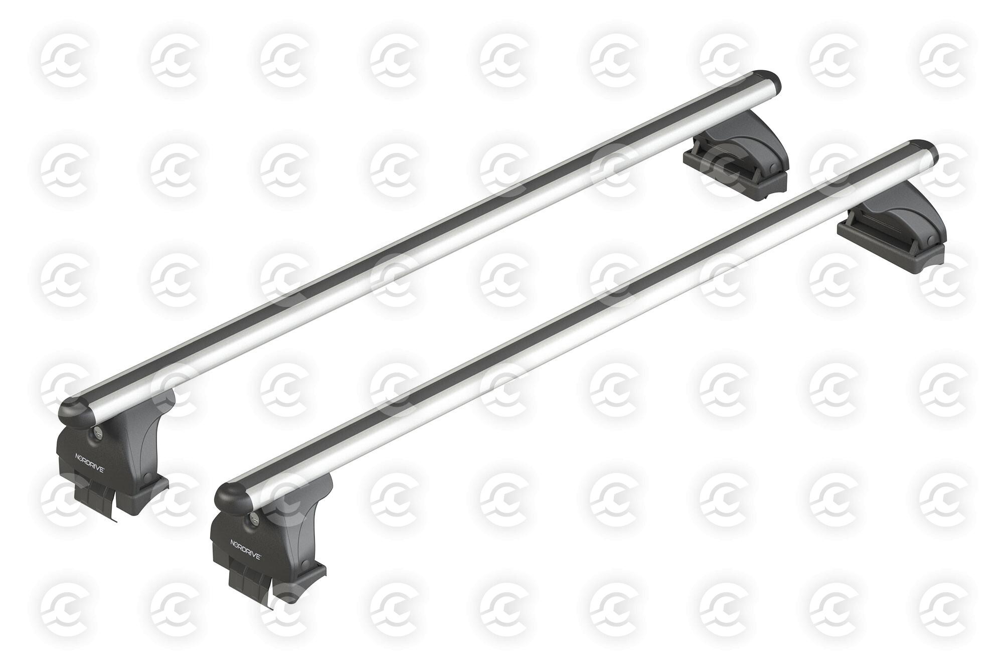 Alumia, set completo barre portatutto in alluminio - M - Evos LP - C235