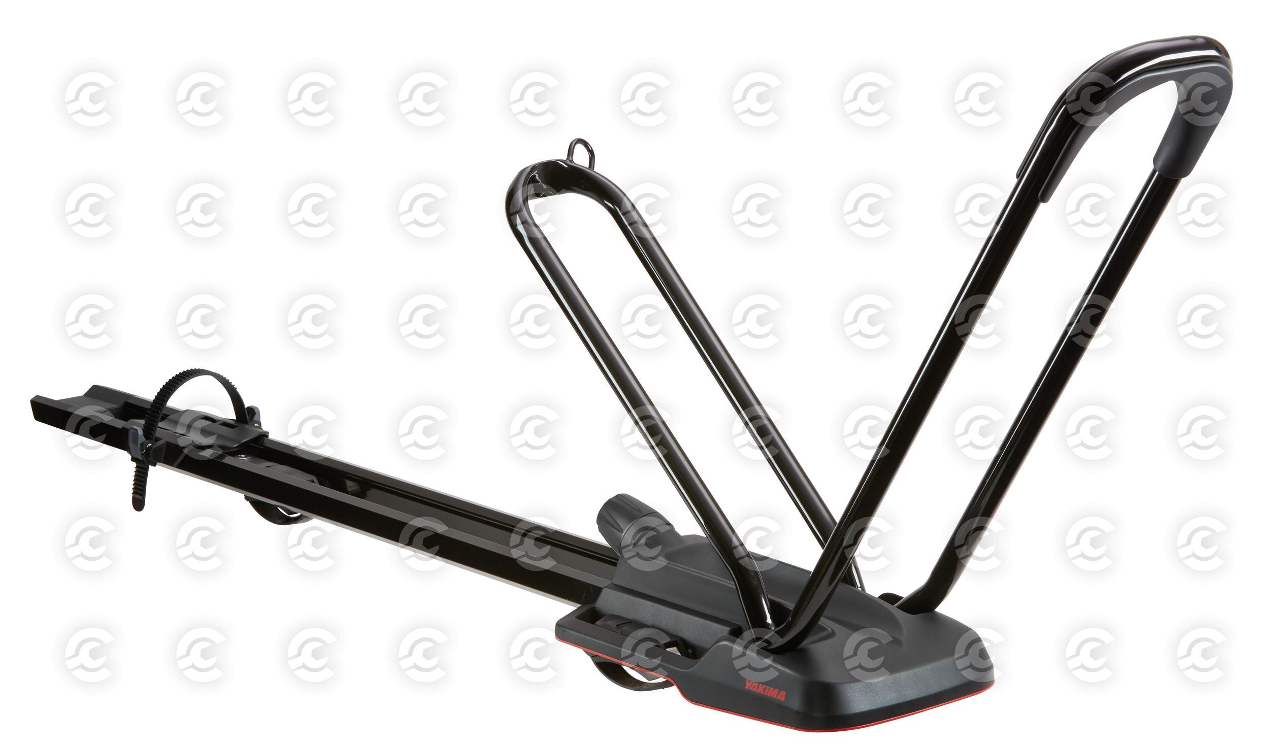 HighRoad, porta bicicletta da tetto con fissaggio ruota anteriore - Nero