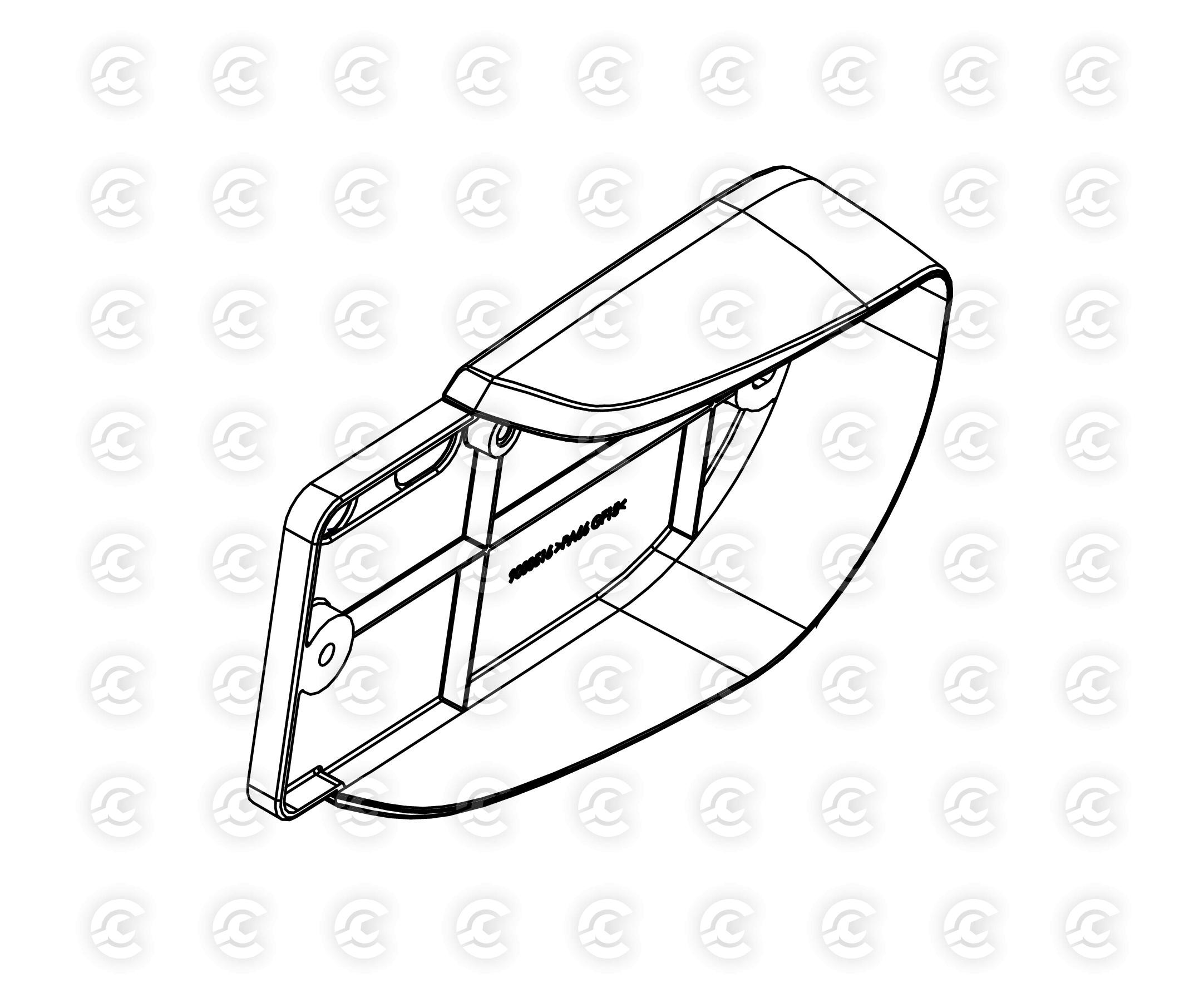Ricambio supporto luce destra per portabici Justclick